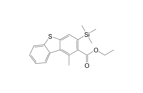2-Dibenzothiophenecarboxylic acid, 1-methyl-3-(trimethylsilyl)-, ethyl ester