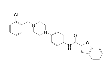 N-{4-[4-(2-chlorobenzyl)-1-piperazinyl]phenyl}-1-benzofuran-2-carboxamide