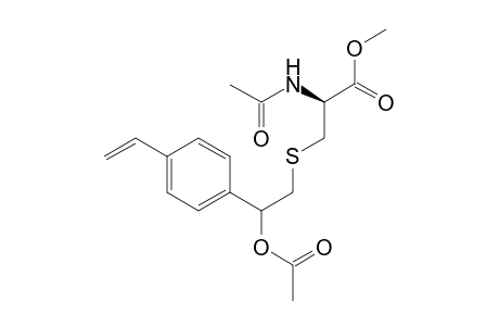 N,O-bis(acetyl)-S-[2-(4-ethenylphenyl)-2-hydroxyethyl]-L-cysteine-metyl ester
