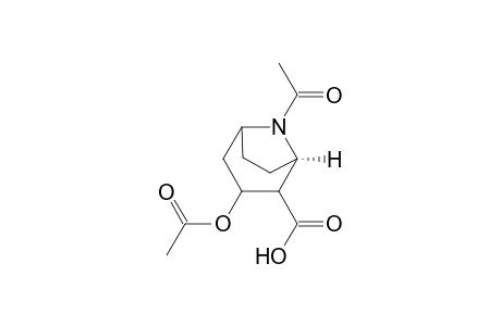 [1R-(exo,exo)]-3-(acetoxy)-8-acetyl-8-azabicyclo[3.2.1]octane-2-carboxylic acid