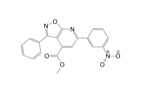 isoxazolo[5,4-b]pyridine-4-carboxylic acid, 6-(3-nitrophenyl)-3-phenyl-, methyl ester
