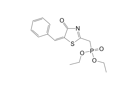 5-Benzylidene-2-[(ethoxyphosphonato)methyl]-4,5-dihydro-(1,3)-thiazol-4-one