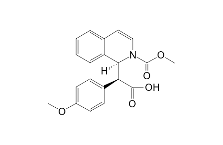 (S)-Methyl 1-[(S)-(hydroxycarbonyl)-(p-methoxyphenyl)methyl]-1H-isoquinoliune-2-carboxylate