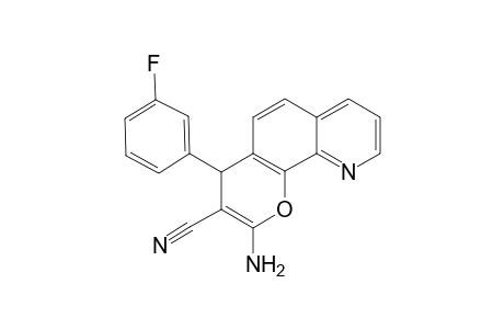 2-Amino-4-(3-fluorophenyl)-4H-pyrano[3,2-h]quinoline-3-carbonitrile