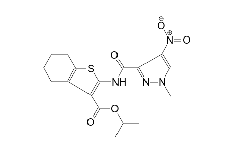 benzo[b]thiophene-3-carboxylic acid, 4,5,6,7-tetrahydro-2-[[(1-methyl-4-nitro-1H-pyrazol-3-yl)carbonyl]amino]-, 1-methylethyl ester