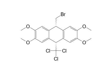 9-(bromomethyl)-2,3,6,7-tetramethoxy-10-(trichloromethyl)-9,10-dihydroanthracene