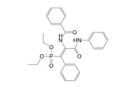 diethyl (1Z)-3-anilino-2-(benzoylamino)-3-oxo-1-phenyl-1-propenylphosphonate