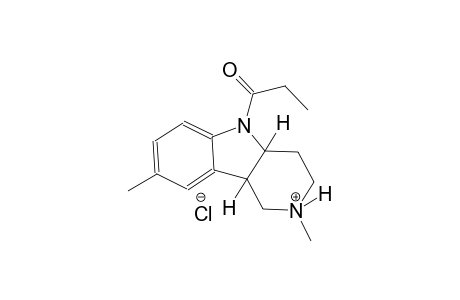 (4aR,9bR)-2,8-dimethyl-5-propionyl-2,3,4,4a,5,9b-hexahydro-1H-pyrido[4,3-b]indol-2-ium chloride