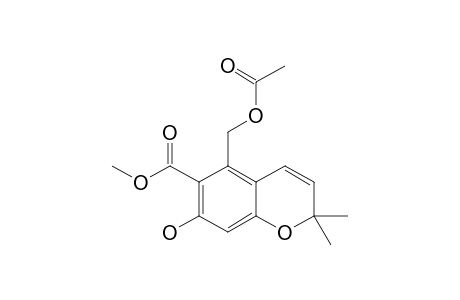 METHYL-5-ACETOXYMETHANOL-7-HYDROXY-2,2-DIMETHYL-2H-1-CHROMENE-6-CARBOXYLATE