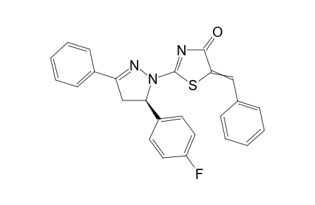 (5R)-5-Benzylidene-2-[5-(4-fluorophenyl)-3-phenyl-4,5-dihydropyrazol-1-yl]thiazol-4-one