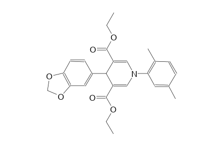4-(1,3-benzodioxol-5-yl)-1-(2,5-dimethylphenyl)-4H-pyridine-3,5-dicarboxylic acid diethyl ester