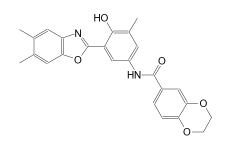 1,4-benzodioxin-6-carboxamide, N-[3-(5,6-dimethyl-2-benzoxazolyl)-4-hydroxy-5-methylphenyl]-2,3-dihydro-