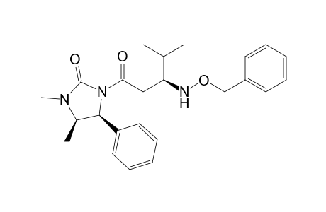 (4R,5S)-1-[(3S)-3-(benzoxyamino)-4-methyl-pentanoyl]-3,4-dimethyl-5-phenyl-2-imidazolidinone