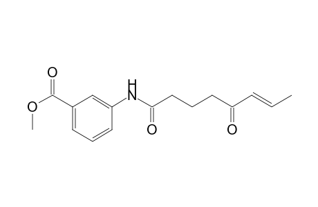 Methyl 3-((E)-5-oxooct-6-enoylamino)-benzoate