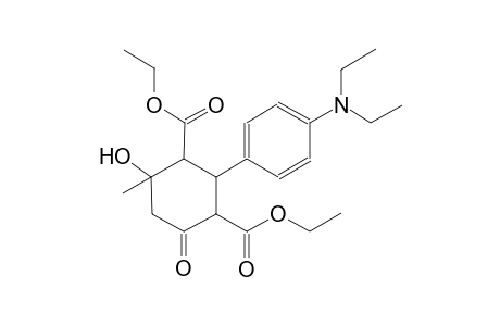 1,3-cyclohexanedicarboxylic acid, 2-[4-(diethylamino)phenyl]-4-hydroxy-4-methyl-6-oxo-, diethyl ester