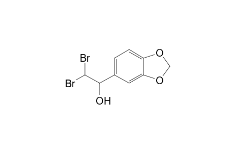 1-(1,3-benzodioxol-5-yl)-2,2-dibromoethanol