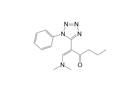 (Z)-1-(dimethylamino)-2-(1-phenyl-1,2,3,4-tetrazol-5-yl)hex-1-en-3-one