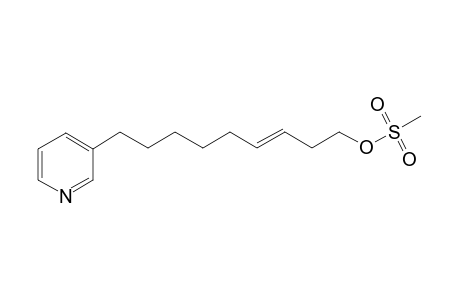 3-[(6E)-9-Methanesulfonyloxy-6-noneyl]pyridine
