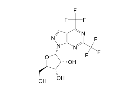 (2S,3R,4S,5R)-2-(4,6-Bis-trifluoromethyl-pyrazolo[3,4-d]pyrimidin-1-yl)-5-hydroxymethyl-tetrahydro-furan-3,4-diol