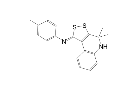 benzenamine, N-[(1Z)-4,5-dihydro-4,4-dimethyl-1H-[1,2]dithiolo[3,4-c]quinolin-1-ylidene]-4-methyl-