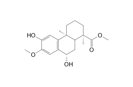 Methyl 7.beta.,12-dihydroxy-13-methoxypodocarpa-8,11,13-trien-19-oate