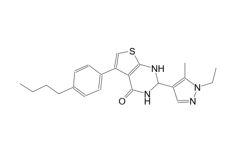 5-(4-butylphenyl)-2-(1-ethyl-5-methyl-1H-pyrazol-4-yl)-2,3-dihydrothieno[2,3-d]pyrimidin-4(1H)-one