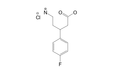 (R,S)-5-AMINO-3-(4-FLUOROPHENYL)-PENTANOIC-ACID-HYDROCHLORIDE