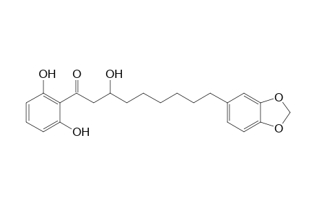 9-(1,3-benzodioxol-5-yl)-1-(2,6-dihydroxyphenyl)-3-hydroxy-1-nonanone