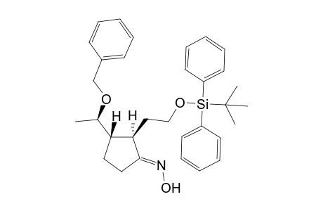 (2R,3S)-2-[2-[tert-butyl(diphenyl)silyl]oxyethyl]-3-[(1R)-1-phenylmethoxyethyl]-1-cyclopentanone oxime
