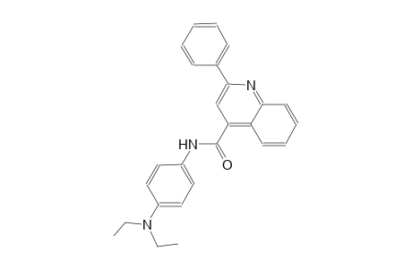 N-[4-(diethylamino)phenyl]-2-phenyl-4-quinolinecarboxamide