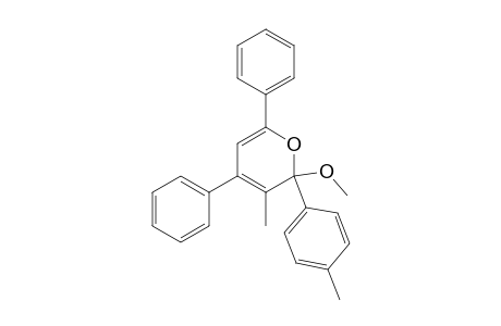 2-Methoxy-3-methyl-2-(4-methylphenyl)-4,6-diphenyl-2H-pyrane