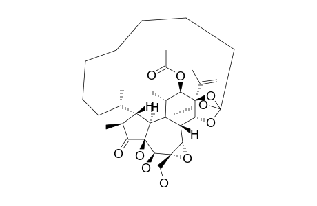 1,2-DIHYDRO-5-HYDROXY-9'-R-METHYL-6-ALPHA,7-ALPHA-EPOXY-12-BETA-ACETOXY-9,13,14-ORTHO-1-ALPHA-DECANOATE_RESINIFERONOL-10'-OIC_ACID