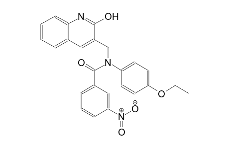 N-(4-ethoxyphenyl)-N-[(2-hydroxy-3-quinolinyl)methyl]-3-nitrobenzamide