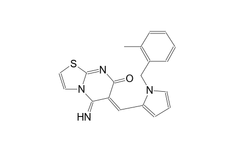 (6Z)-5-imino-6-{[1-(2-methylbenzyl)-1H-pyrrol-2-yl]methylene}-5,6-dihydro-7H-[1,3]thiazolo[3,2-a]pyrimidin-7-one