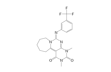 9,11-DIMETHYL-7-(3-TRIFLUOROMETHYLPHENYL)-IMINOPYRIMIDO-[4',5':4,5]-PYRIMIDO-[6,1-A]-AZEPIN-10,12-(9H,11H)-DIONE