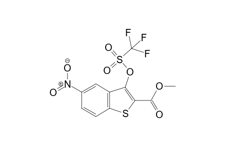 Methyl 5-nitro-3-(trifluoromethylsulfonyloxy)benzo[b]thiophene-2-carboxylate