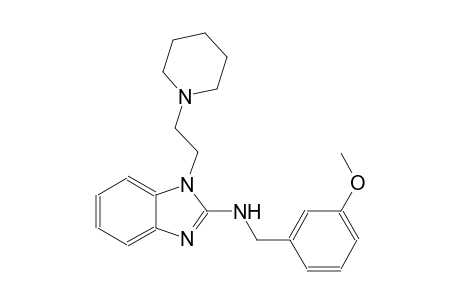 N-(3-methoxybenzyl)-1-[2-(1-piperidinyl)ethyl]-1H-benzimidazol-2-amine