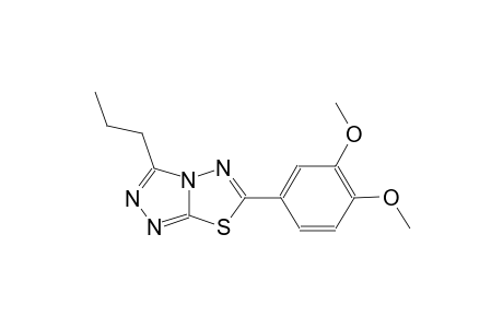 6-(3,4-dimethoxyphenyl)-3-propyl[1,2,4]triazolo[3,4-b][1,3,4]thiadiazole