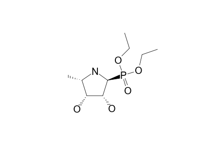 DIETHYL-(2S,3R,4R,5S)-3,4-DIHYDROXY-5-METHYLPYRROLIDINE-2-PHOSPHONATE