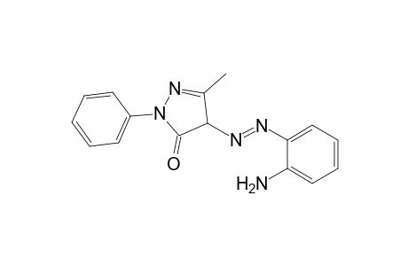 3H-pyrazol-3-one, 4-[2-(2-aminophenyl)diazenyl]-2,4-dihydro-5-methyl-2-phenyl-