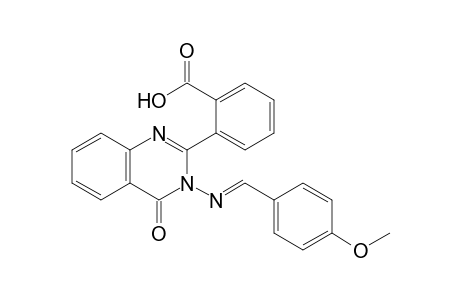 2-[3'-(p-Methoxybenzylideneamino)-4'-oxo-3',4'-dihydroquinazolin-2'-yl]-benzoic Acid