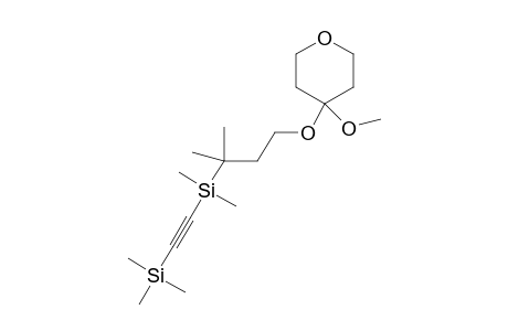 4-{3'-{Dimethyl(trimethylsilyl)ethynyl]silanyl-3'-methylbutoxy}tetrahydro-4-methoxy-2H-pyran