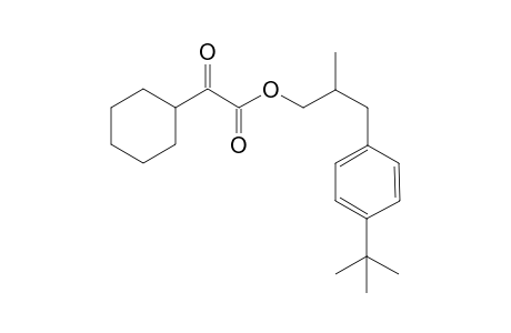 3'-[4"-t-Butylphenyl]-2'-methylpropyl 2-cyclohexyl-2-oxoacetate