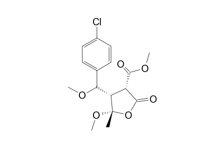 (3S,4R,5R)-4-[(4-Chloro-phenyl)-methoxy-methyl]-5-methoxy-5-methyl-2-oxo-tetrahydro-furan-3-carboxylic acid methyl ester