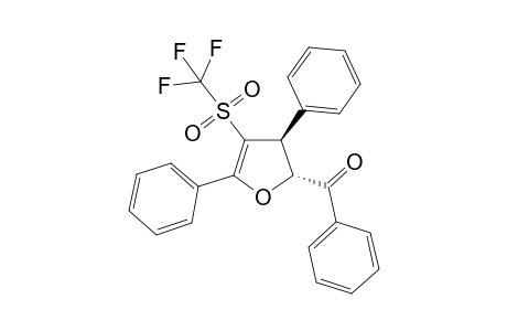 2-Benzoyl-3,5-diphenyl-4-trifluoromethylsulfonyl-trans-2,3-dihydrofuran