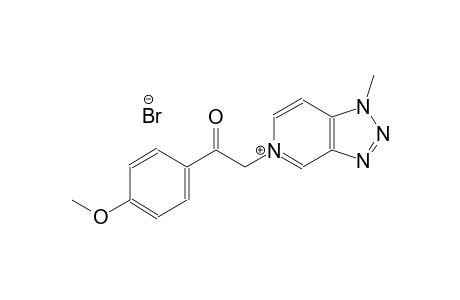 5-[2-(4-methoxyphenyl)-2-oxoethyl]-1-methyl-1H-[1,2,3]triazolo[4,5-c]pyridin-5-ium bromide