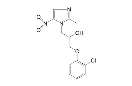 alpha-[(o-CHLOROPHENOXY)METHYL]-2-METHYL-5-NITROIMIDAZOLE-1-ETHANOL
