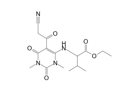 Ethyl N-[5-(Cyanoacetyl)-1,3-dimethyl-2,6-dioxo-1,2,3,6-tetrahydropyrimidin-4-yl]valinate