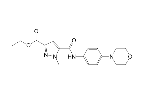 Ethyl 1-methyl-5-{[4-(morpholin-4-yl)phenyl]carbamoyl}-1H-pyrazole-3-carboxylate