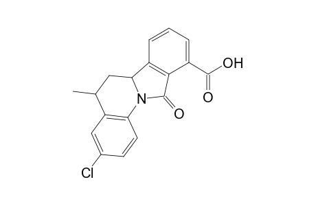 3-Chloranyl-5-methyl-11-oxidanylidene-6,6a-dihydro-5H-isoindolo[2,1-a]quinoline-10-carboxylic acid